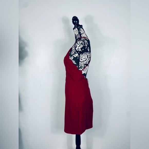 NWT Lush Pitaya maroon strappy bodycon dress size large - Picture 7 of 12